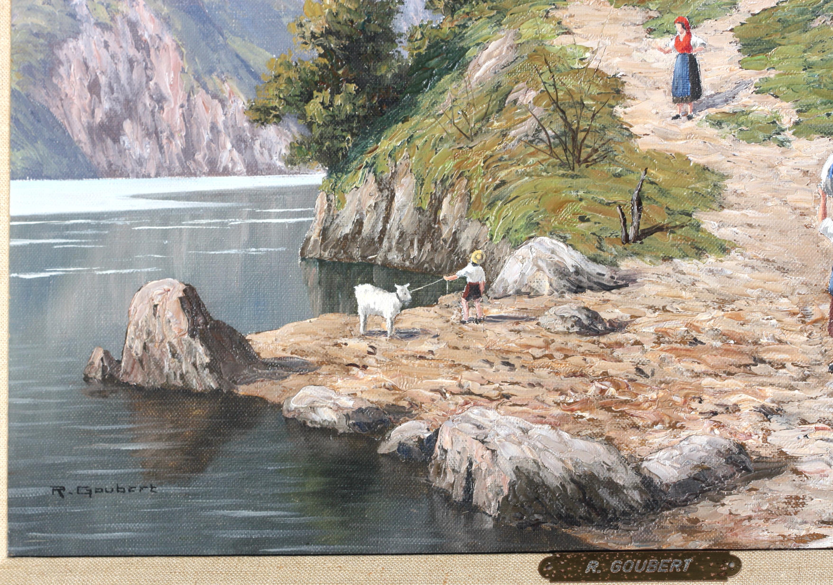 R.(Raymond) Goubert, (20th/21st. Century) Painting In Good Condition For Sale In West Palm Beach, FL