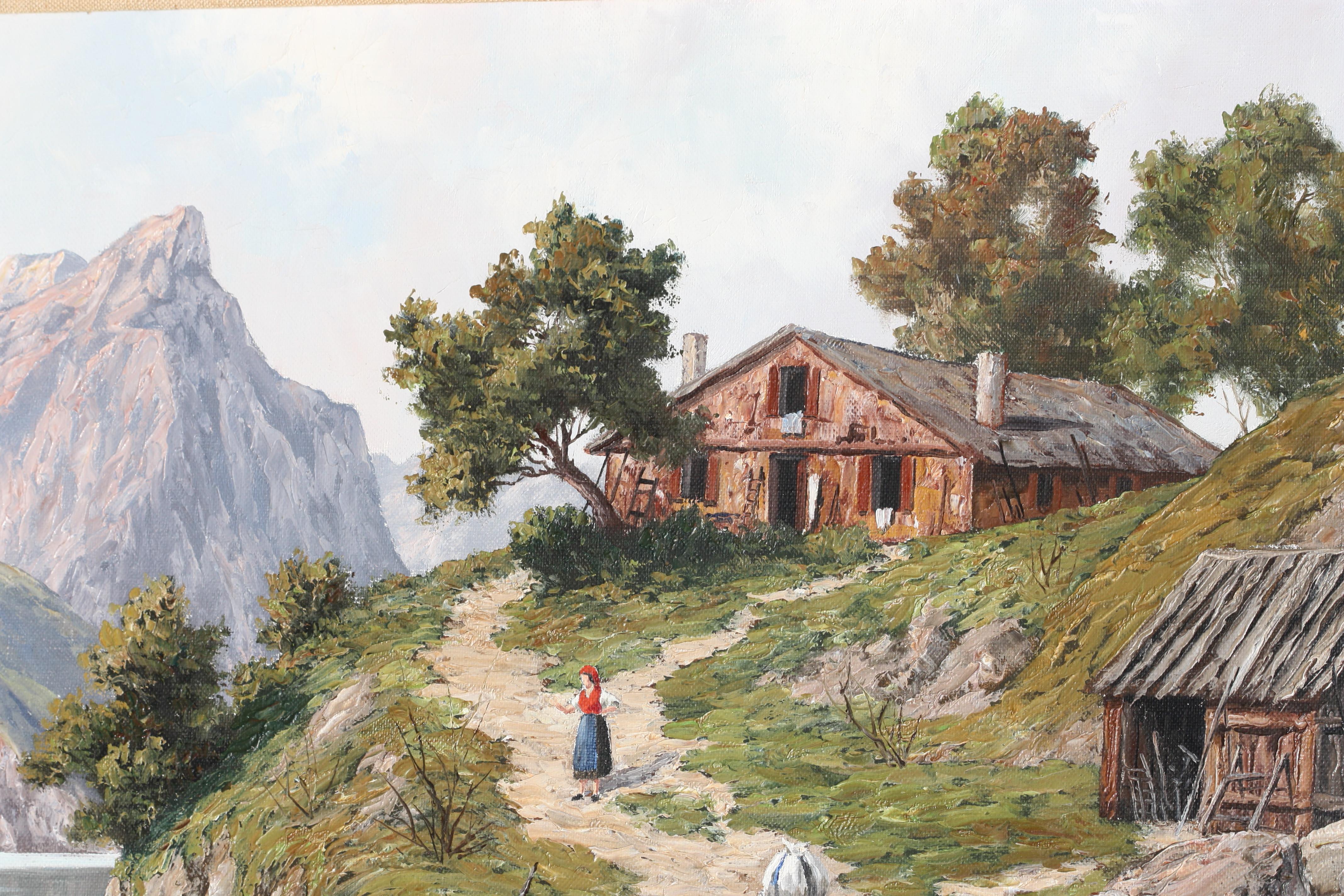 20th Century R.(Raymond) Goubert, (20th/21st. Century) Painting For Sale