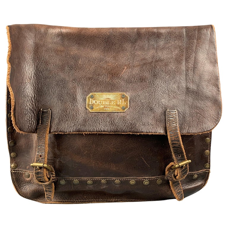 RRL by RALPH LAUREN Limited Edition Brown Studded Leather Bag at 1stDibs