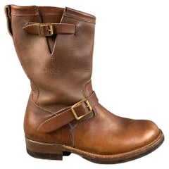 RRL by RALPH LAUREN Größe 11 Braune antike Lederstiefel