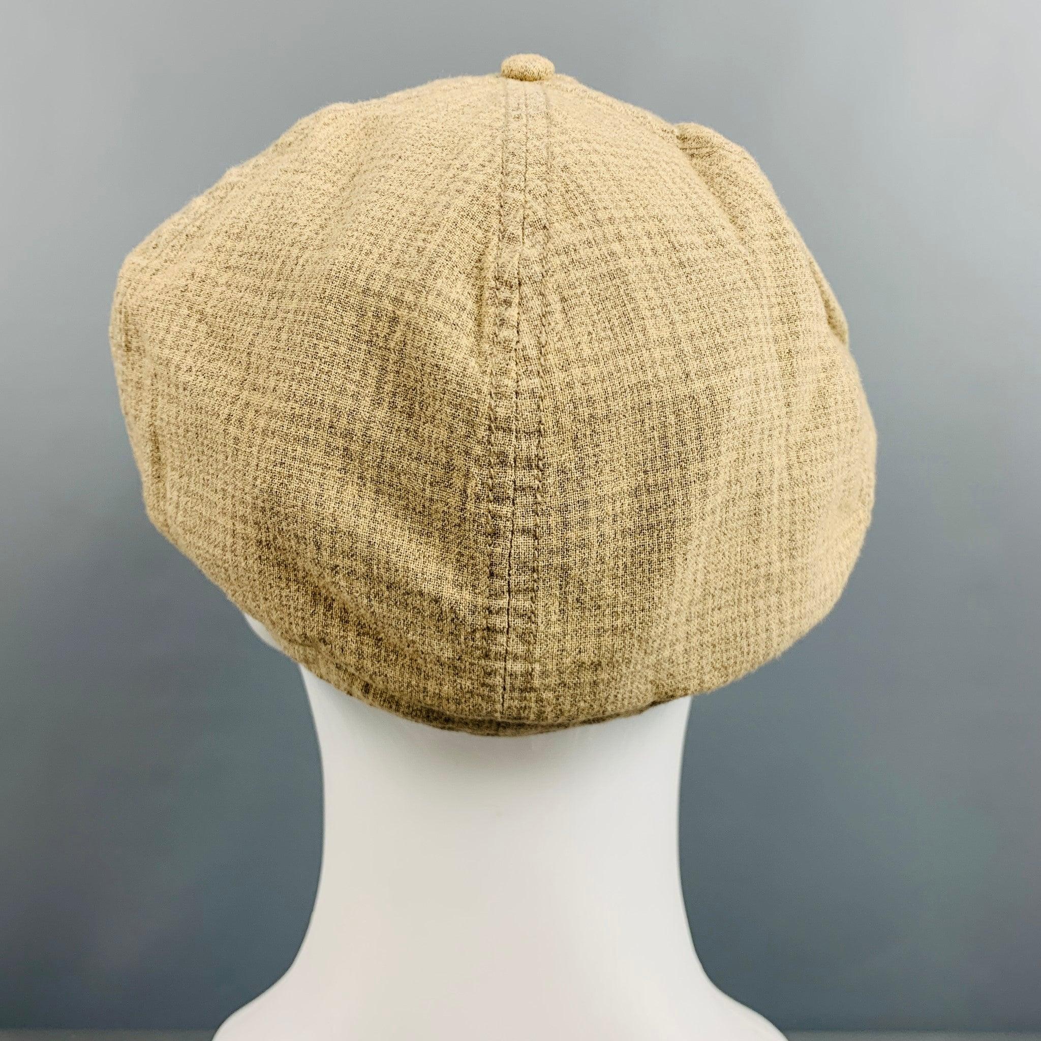 RRL par RALPH LAUREN Taille L - Chapeaux à carreaux gris beige Pour hommes en vente