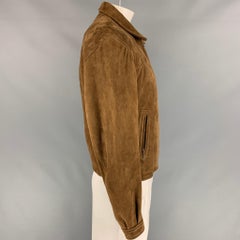 RRL by RALPH LAUREN Size L Brown Suede Zip Up Jacket
