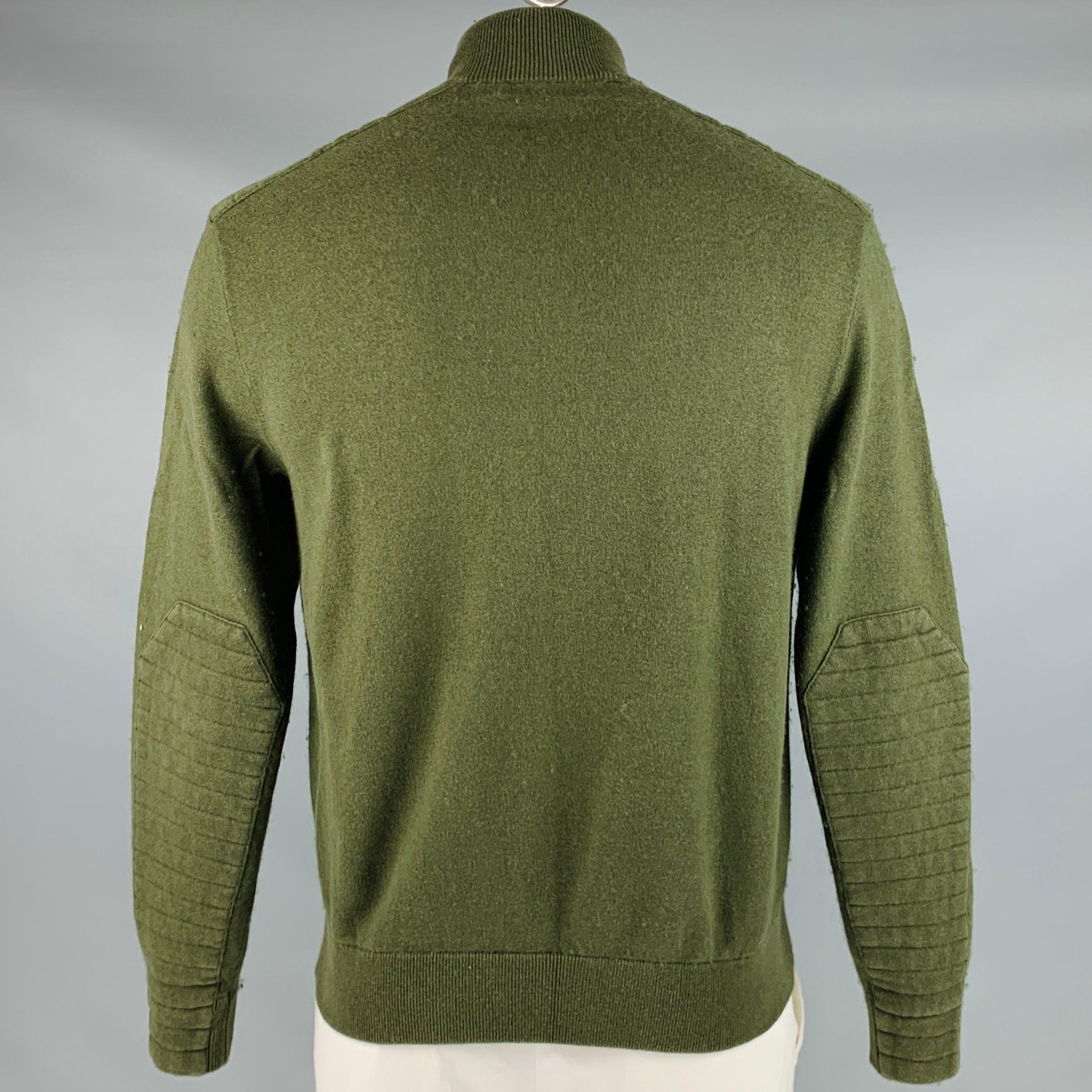 RRL by RALPH LAUREN  Veste en laine de coton matelassée verte, taille L Bon état - En vente à San Francisco, CA