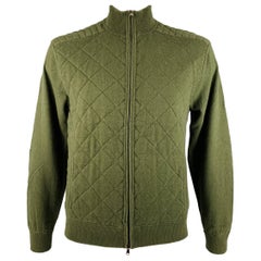 RRL by RALPH LAUREN  Size L Green Quilted Cotton Wool Jacket