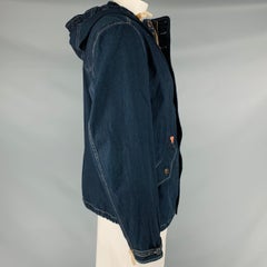 RRL by RALPH LAUREN Size L Indigo Cotton Hooded Jacket