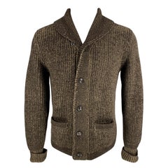RRL by RALPH LAUREN Size M Brown & Olive Knitted Wool Jacket