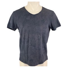 RRL by RALPH LAUREN Größe M Marineblaues T-Shirt aus gewaschener Baumwolle