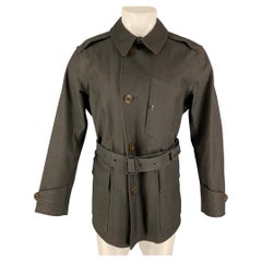 RRL by RALPH LAUREN Size M Olive Cotton Belted Coat