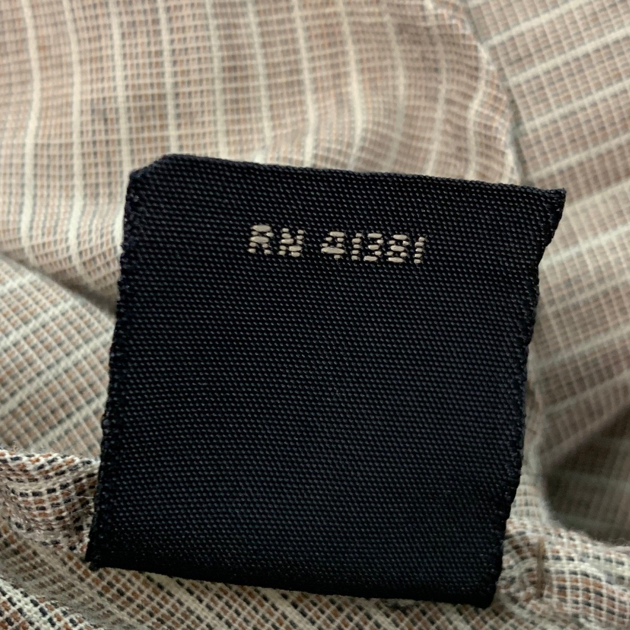 RRL by RALPH LAUREN Size XL Beige Stripe Cotton Long Sleeve Shirt For Sale 4