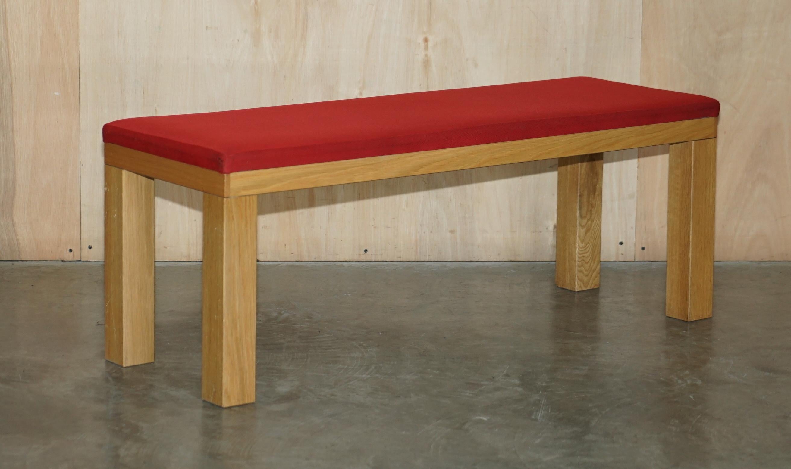 Country Rrp £1200 James Burleigh Red Large Kitchen Dining Table Bench Sizes & Colours For Sale