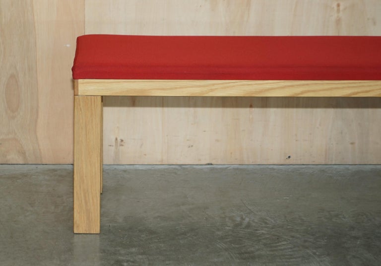 Rrp £1200 James Burleigh Red Large Kitchen Dining Table Bench Sizes and