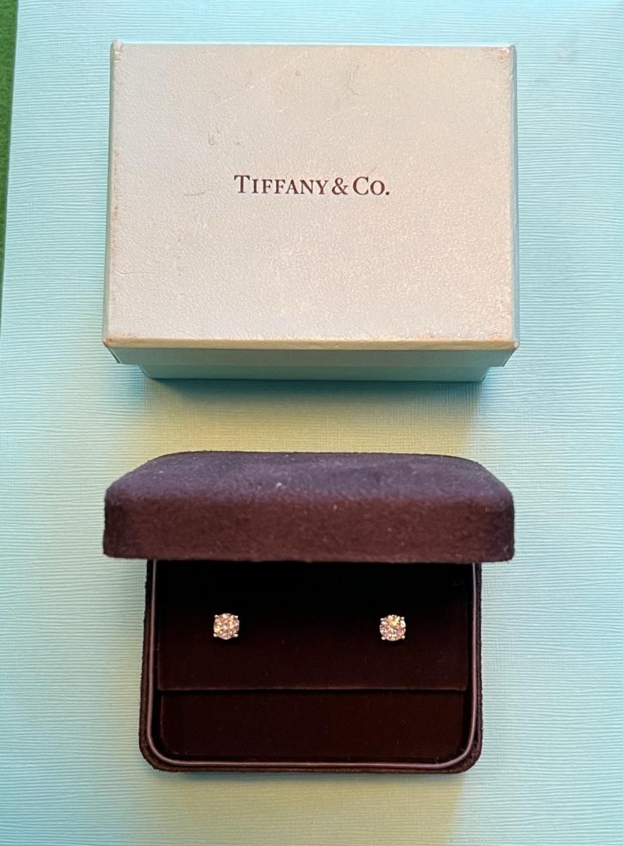 tiffany solitaire earrings