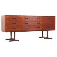 RS Associates Mid Century Danish Teak Lowboy Dresser