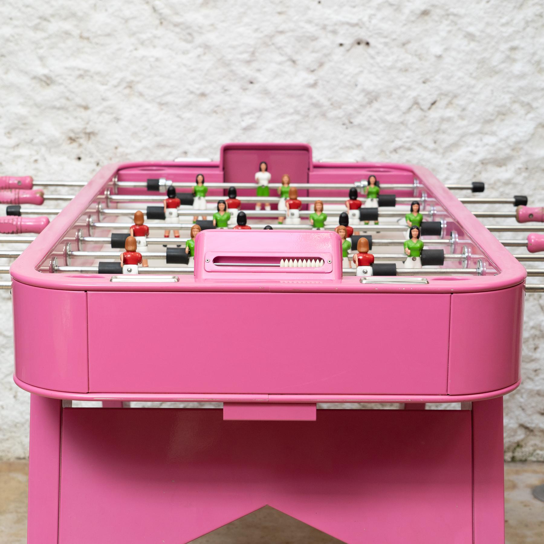 Mid-Century Modern RS Barcelona 'Ella' Special Edition Pink Futbolin: Female Players For Sale