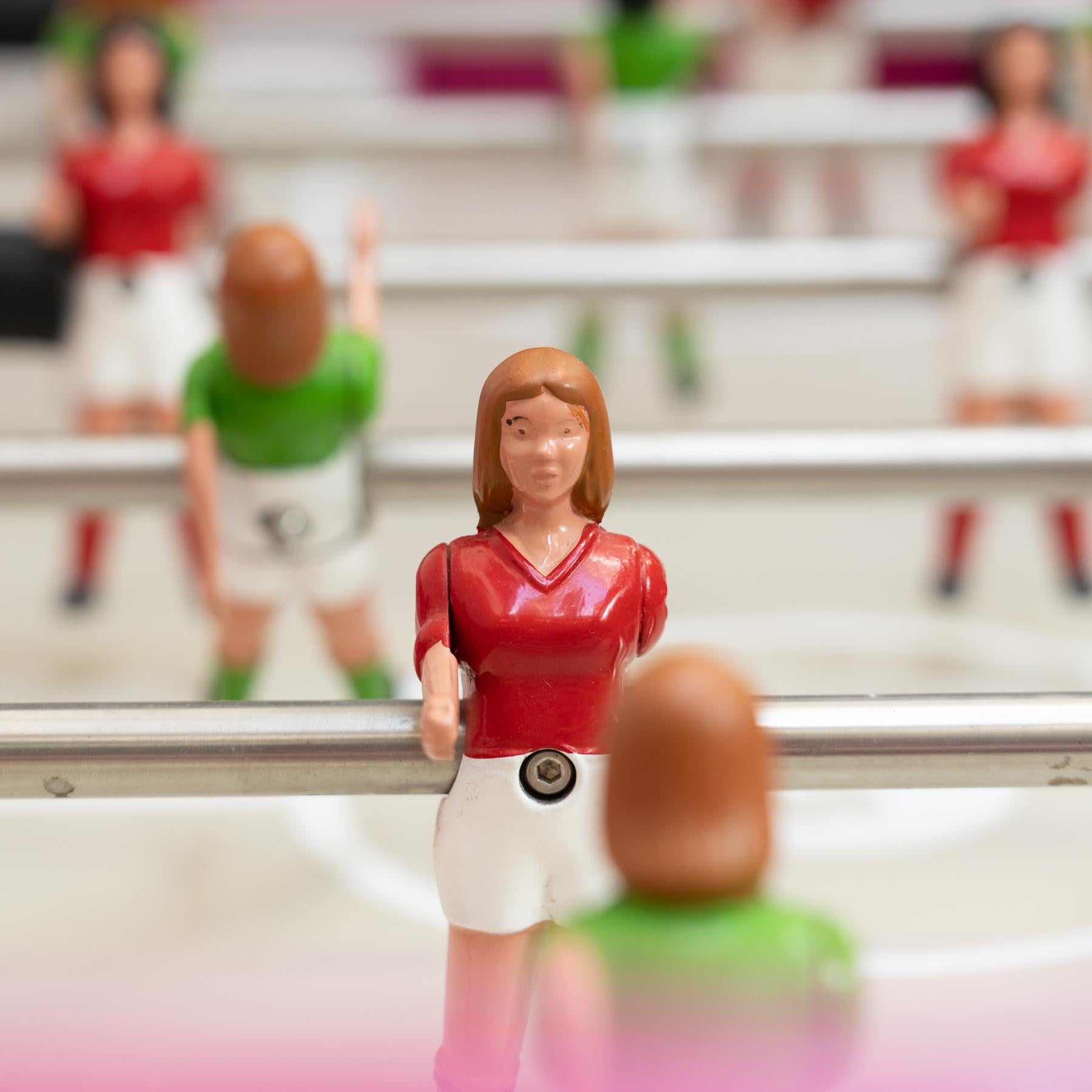 Metal RS Barcelona 'Ella' Special Edition Pink Futbolin: Female Players For Sale