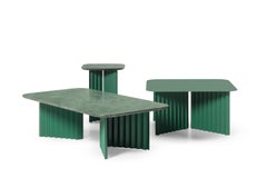 RS Barcelona Plec Large Table in Green Metal by A.P.O.