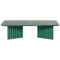 RS Barcelona Plec Large Table in Large Marble Green by A.P.O.