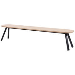 RS Barcelona You and Me 220 Bench in Oak with Black Legs by A.P.O.
