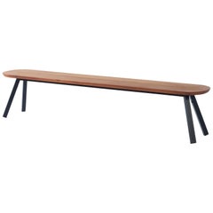 RS Barcelona You and Me 220 Bench in Iroko with Black Legs by A.P.O.