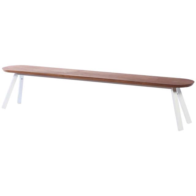 RS Barcelona You and Me 220 Bench in Oak with White Legs by A.P.O. For ...