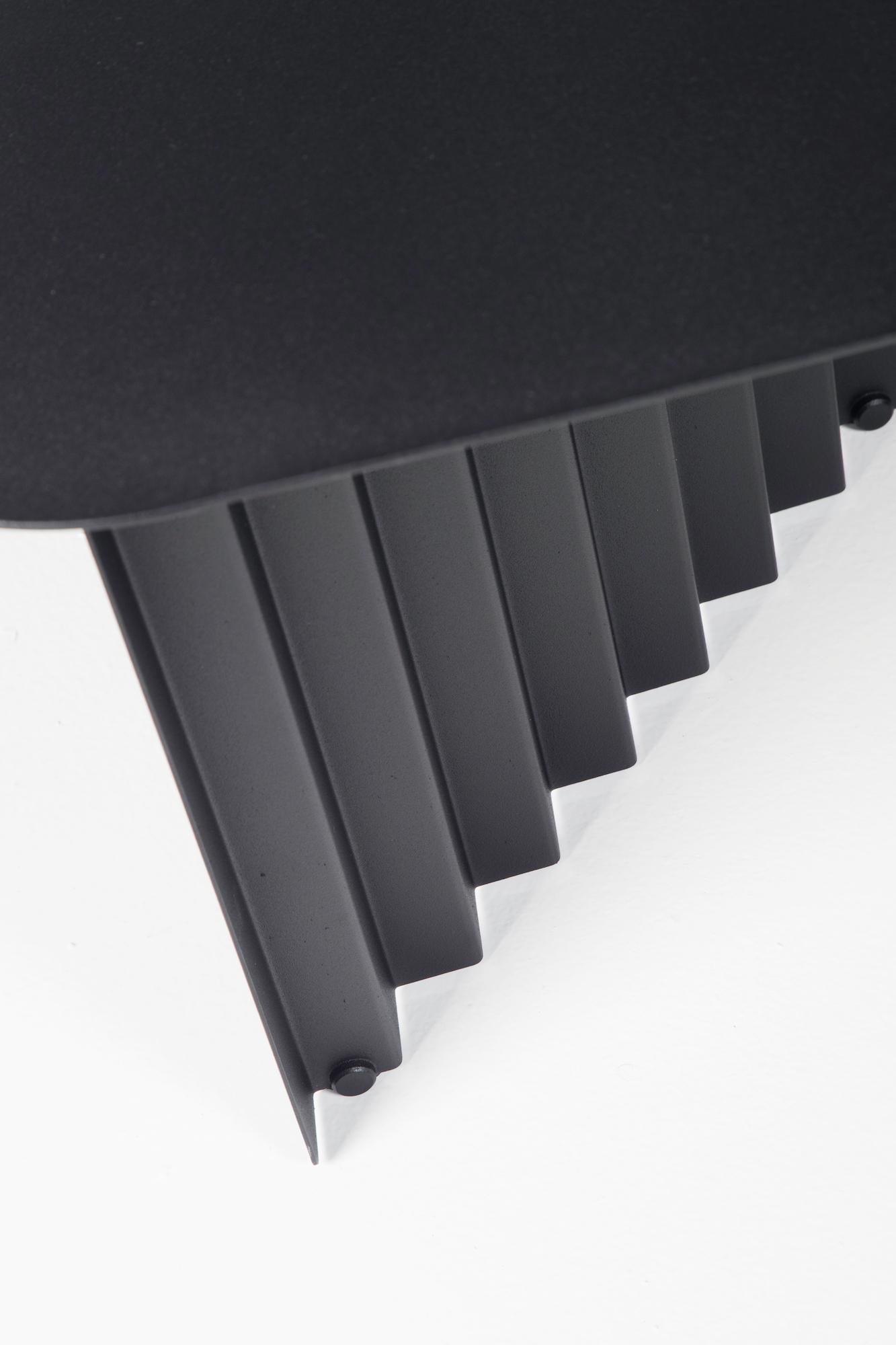Modern RS Barcelona Plec Medium Table in Black Metal by A.P.O. For Sale