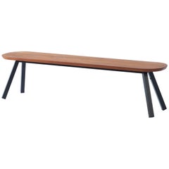 RS Barcelona You and Me 180 Bench in Iroko with Black Legs by A.P.O.