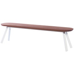 RS Barcelona You and Me 180 Bench in Iroko with White Legs by A.P.O