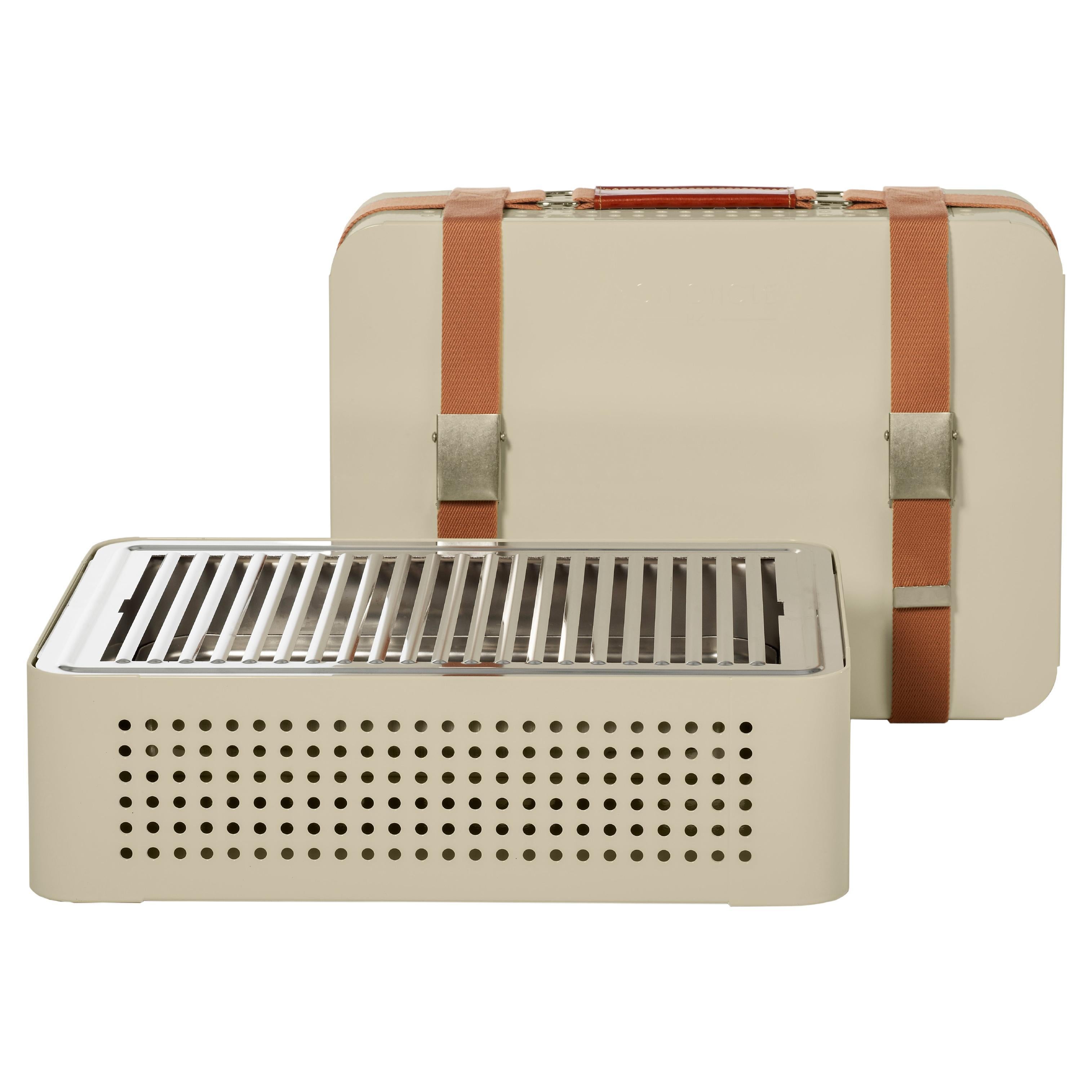 RS Barcelona Mon Oncle Tabletop Grill in Grey by Mermelada Estudio For Sale