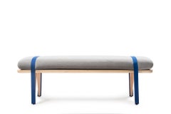 RS Barcelona On the Road Bench in Ash Fabric by Stone Designs