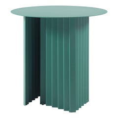 RS Barcelona Plec Round Small Table in Green Metal by A.P.O.