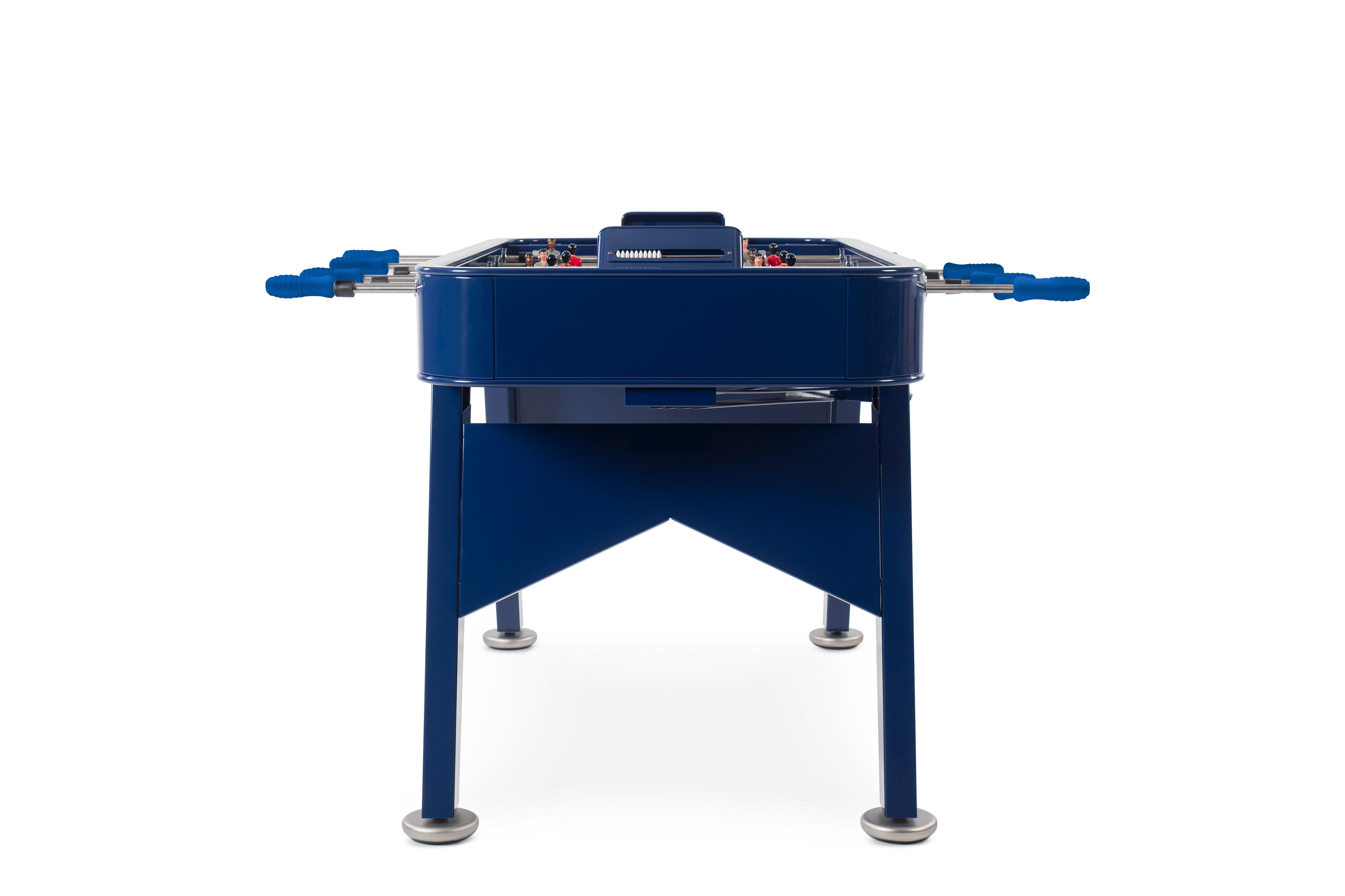 Modern RS Barcelona RS2 Football Table in Blue Iron by Rafael Rodriguez For Sale
