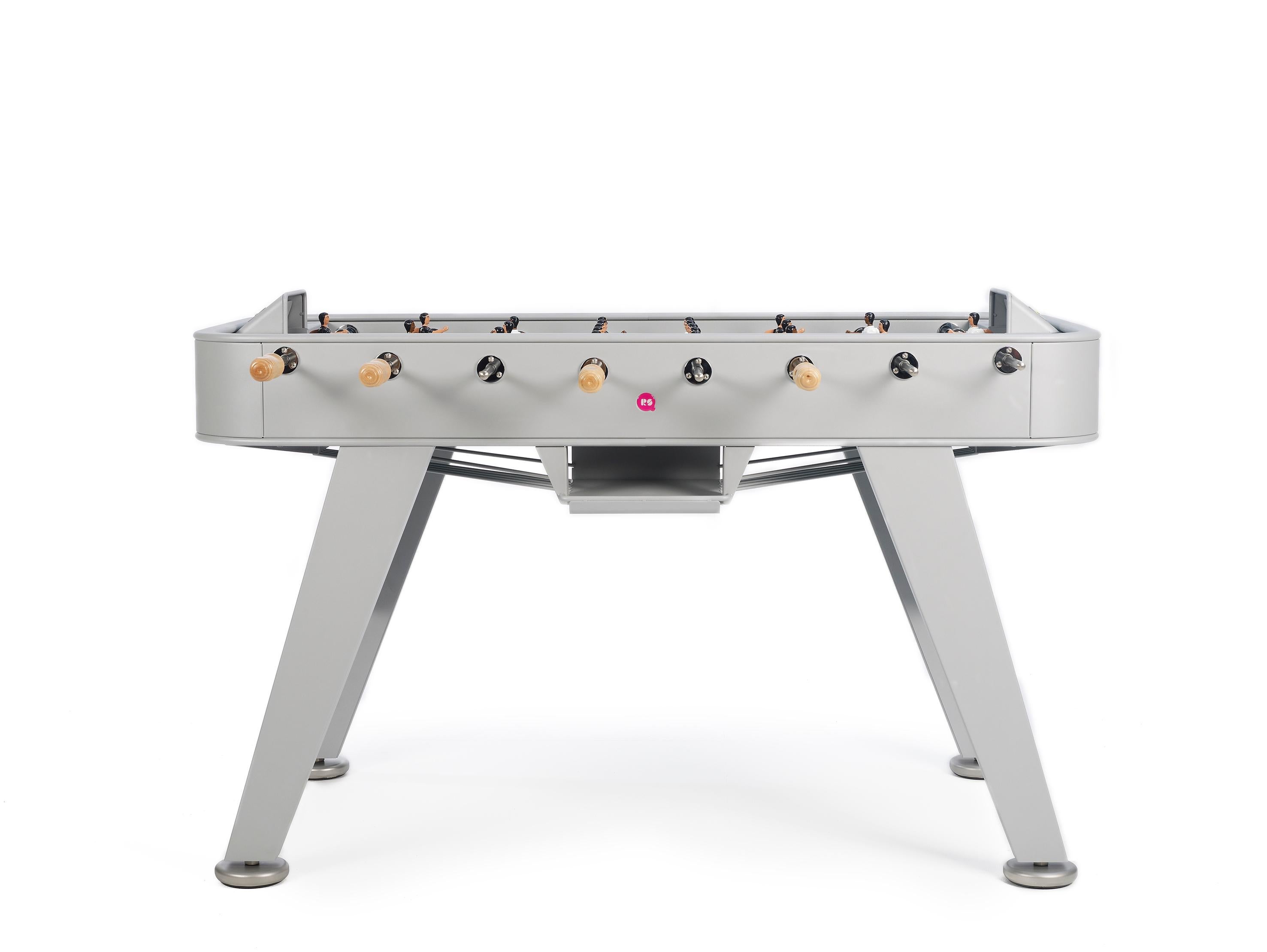 Contemporary RS Barcelona RS2 Football Table in Silver Iron by Rafael Rodriguez For Sale