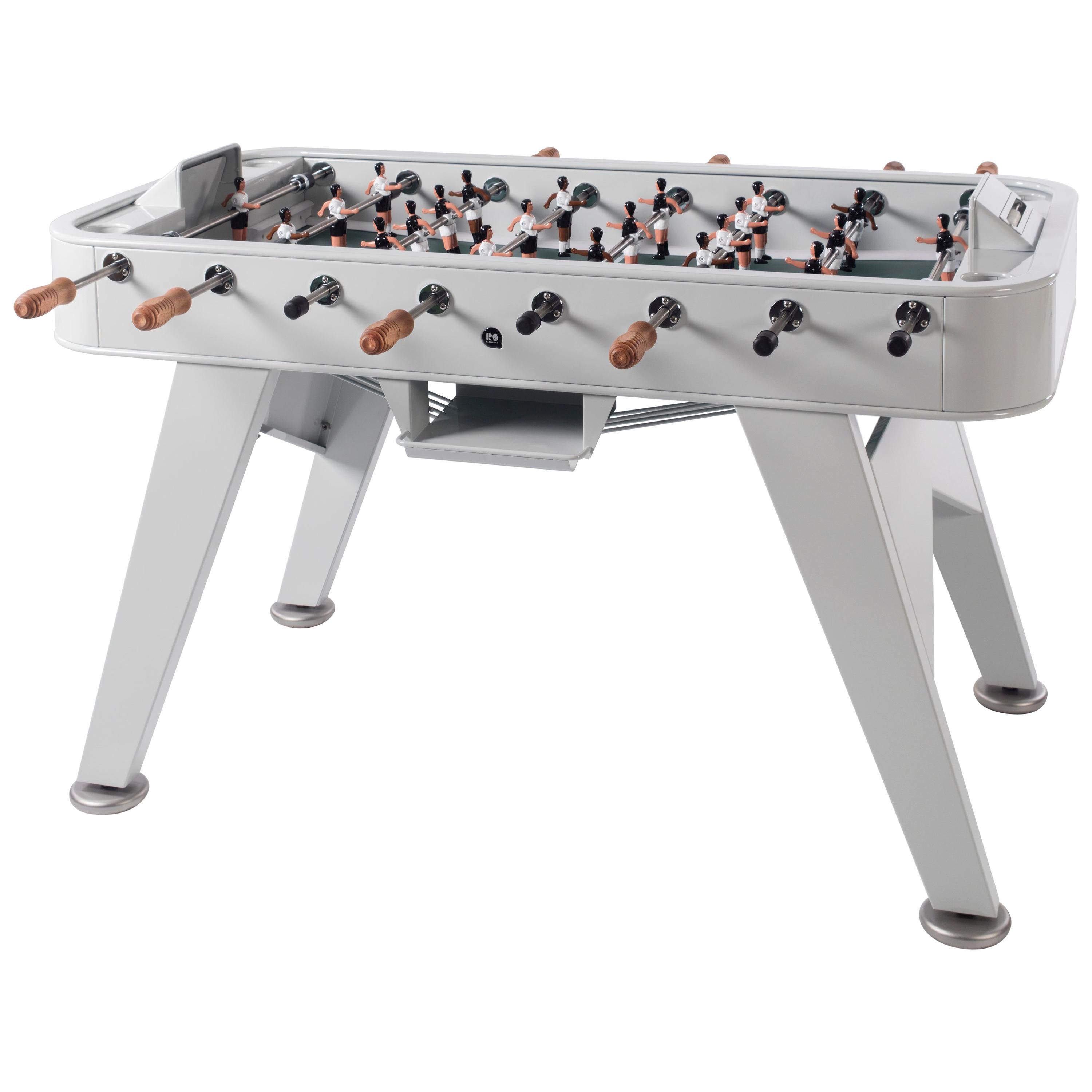 RS Barcelona RS2 Football Table in Silver Iron by Rafael Rodriguez For Sale