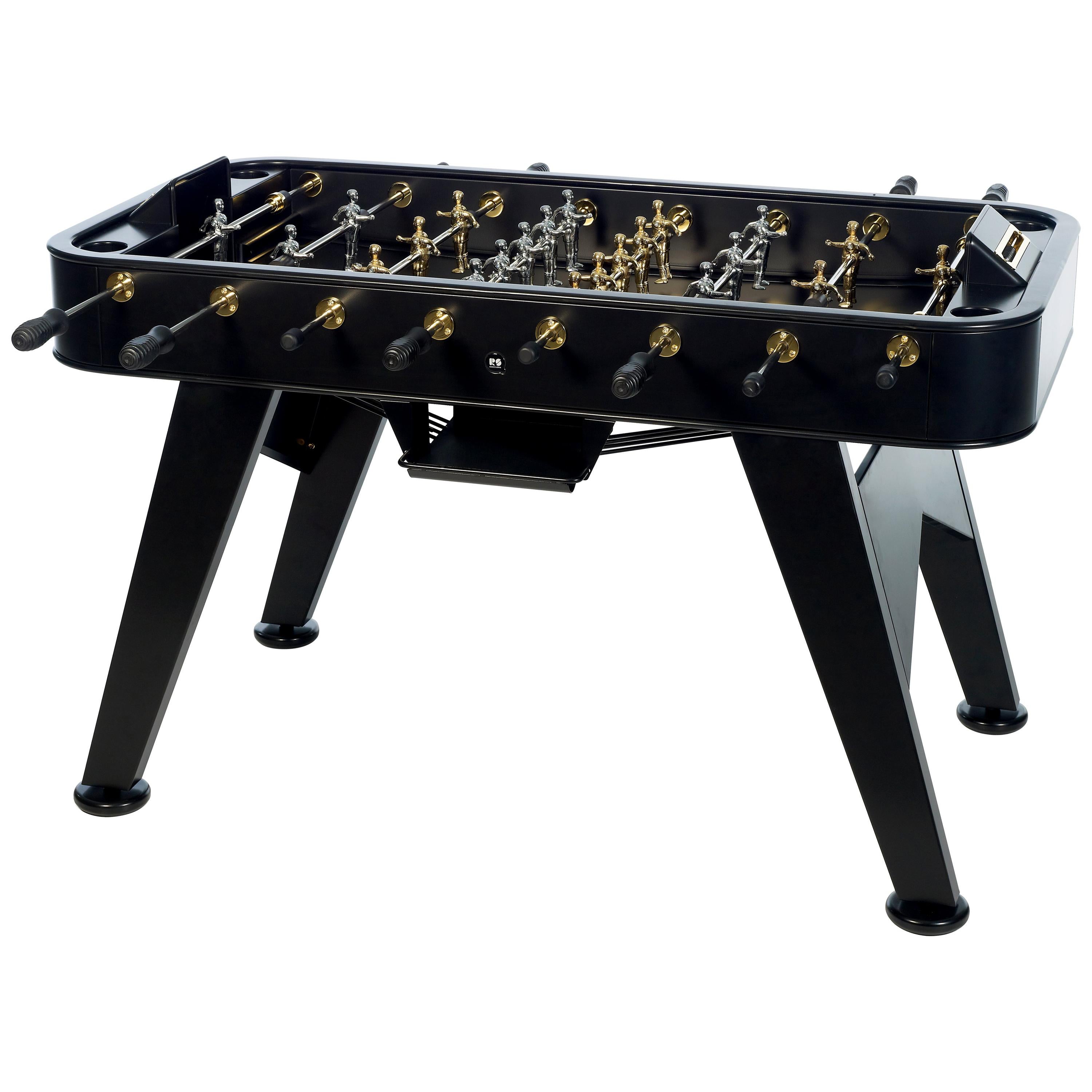 RS Barcelona RS2 Gold Edition Football Table in Black by Rafael Rodriguez For Sale