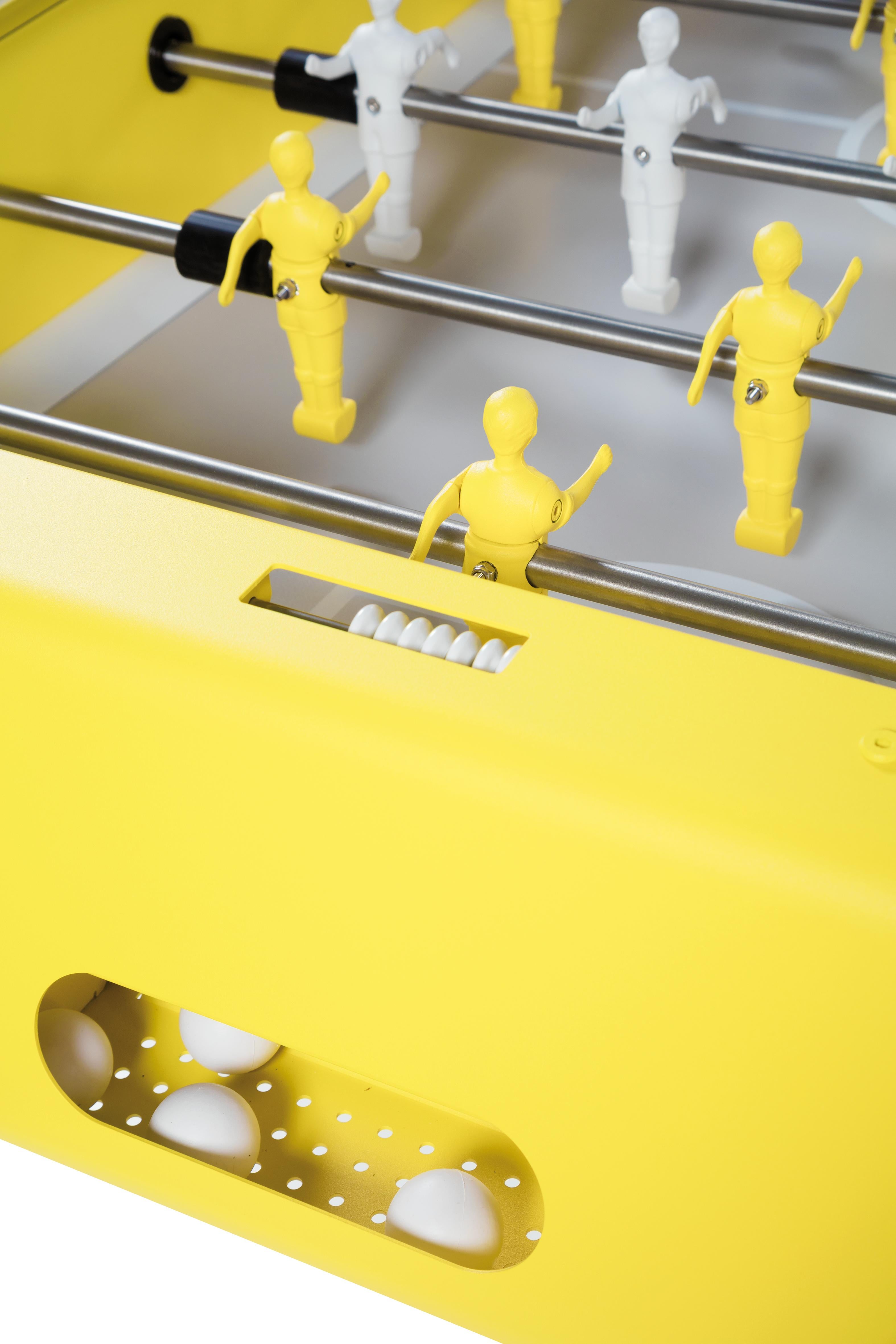 Spanish RS Barcelona RS4 Home Foosball Table in Yellow For Sale