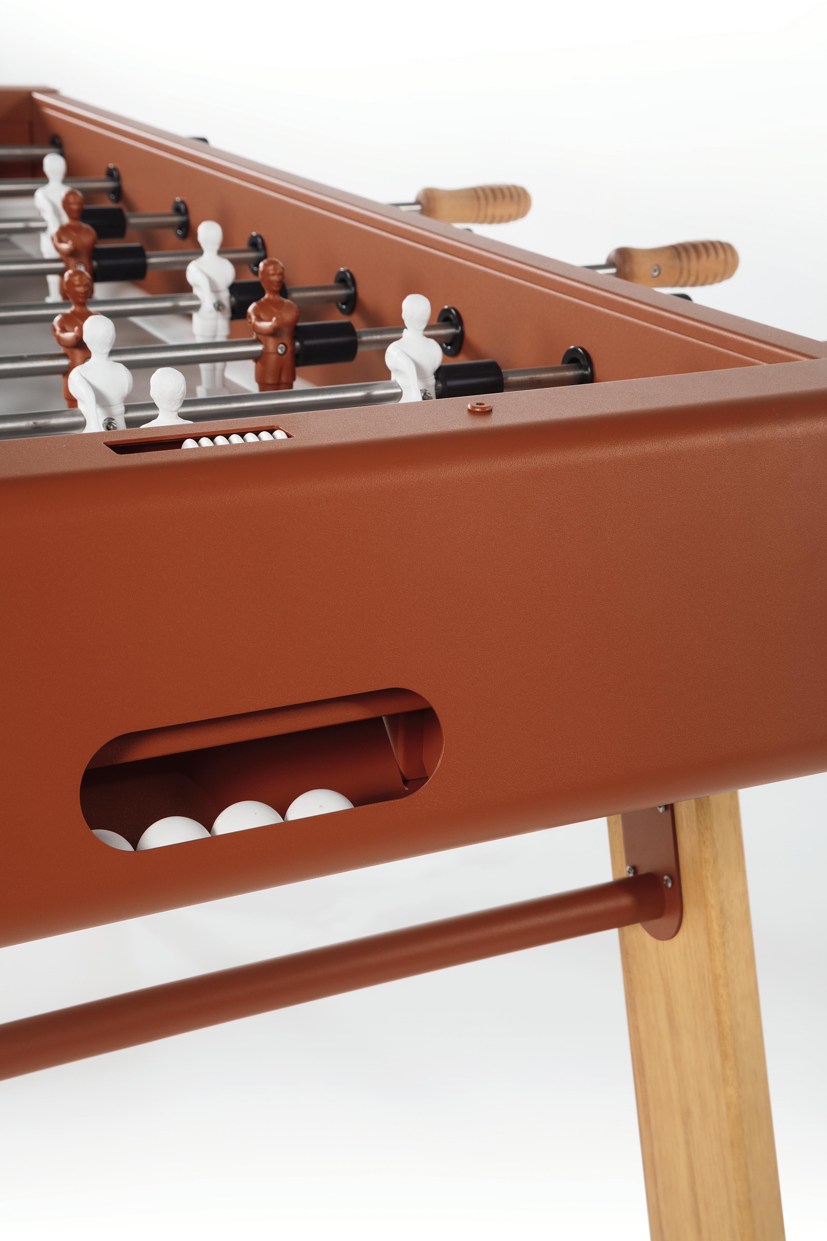 Spanish RS Barcelona RS4 Home Foosball Table in Terracotta For Sale