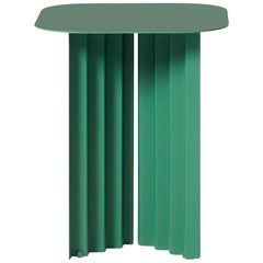 RS Barcelona Plec Small Table in Green Metal by A.P.O.