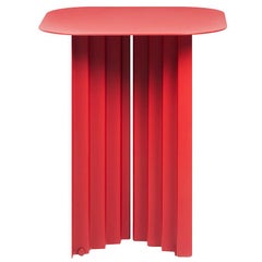 RS Barcelona Plec Small Table in Red Metal by A.P.O.