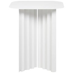 RS Barcelona Plec Small Table in White Metal by A.P.O.