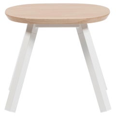RS Barcelona You and Me Stool in Oak and White by A.P.O.