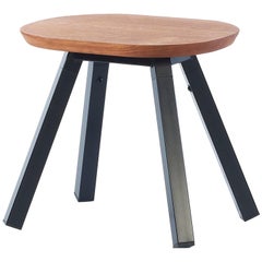 RS Barcelona You and Me Stool in Iroko and Black by A.P.O.