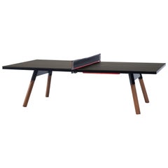 You and Me HPL Top Ping Pong Table in Black by RS Barcelona