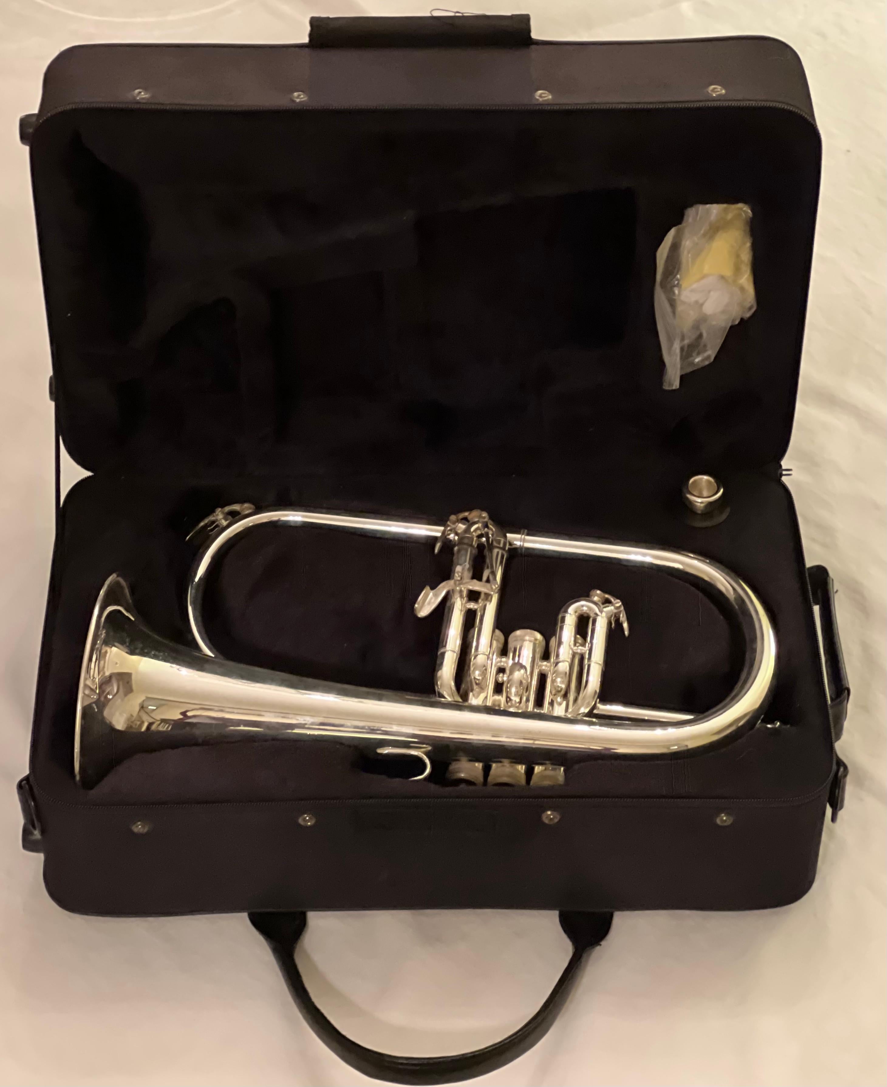 R.S. Berkely Silver Plated Flugelhorn, 2006 For Sale 10