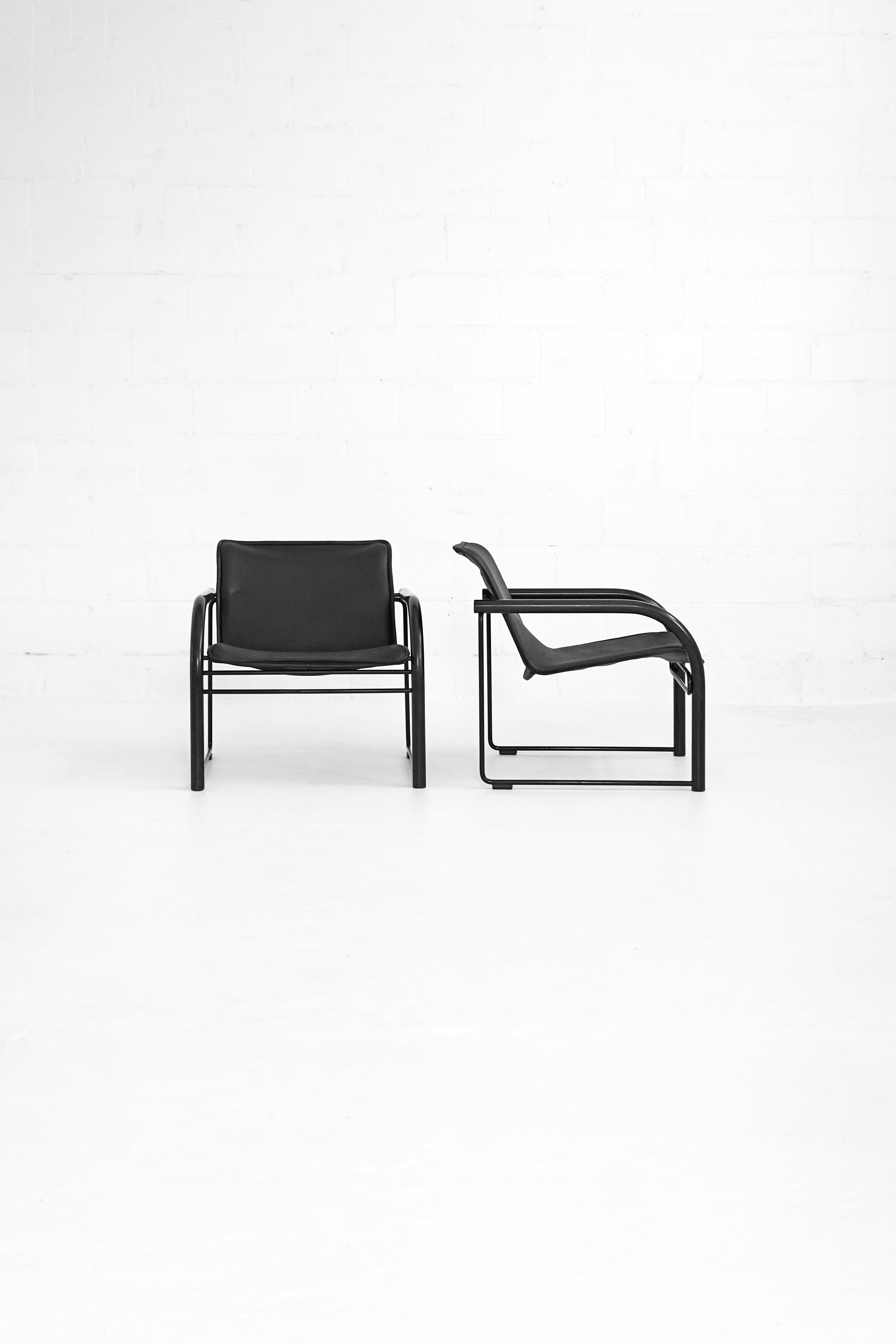 RS48 Lounge Chair in Leather by Robert Schultz for Nienkamper For Sale 10