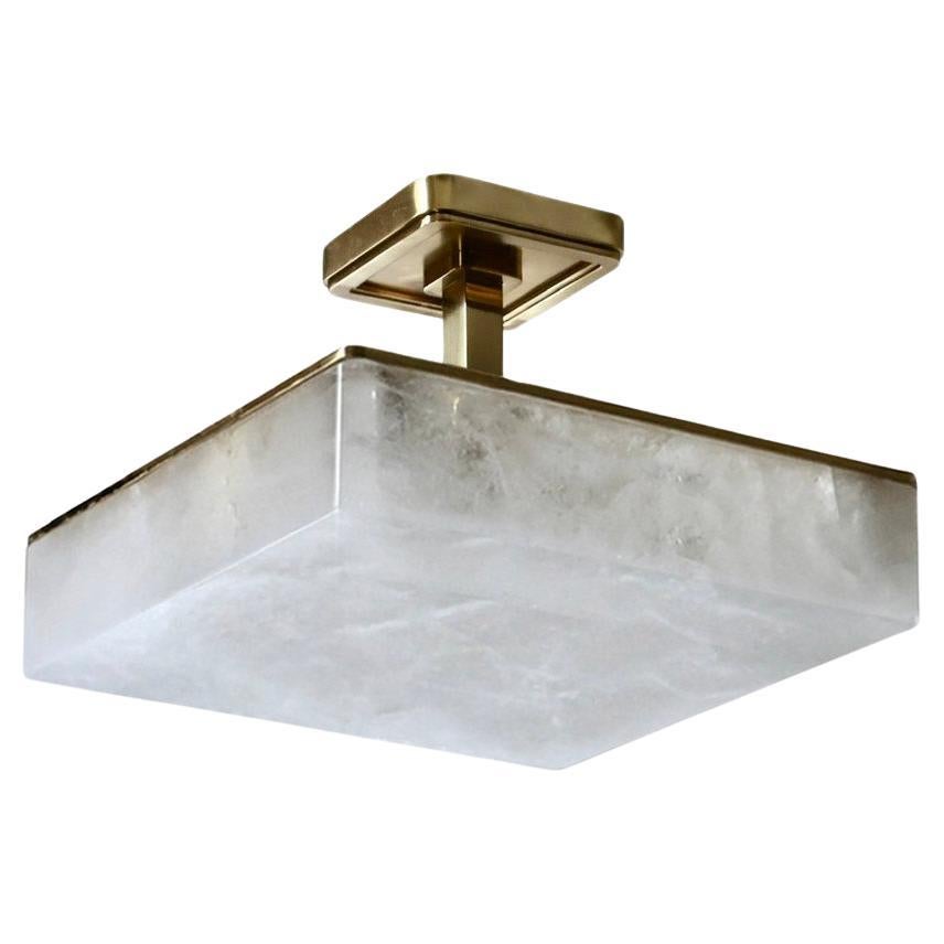 RSF14 Rock Crystal Semi Flush Mount by Phoenix For Sale