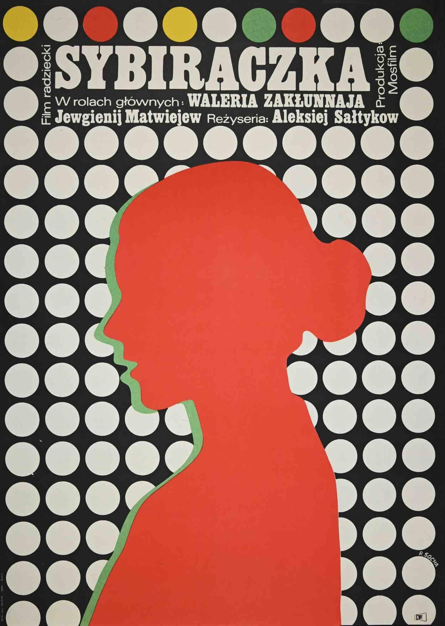 Sybiraczka - Vintage Poster is a vintage poster realized by R.Socha, in 1974s. 

Mixed colored offset print.

The artwork represented a Polish film poster. 

Excellent conditions. Signed on plate. 