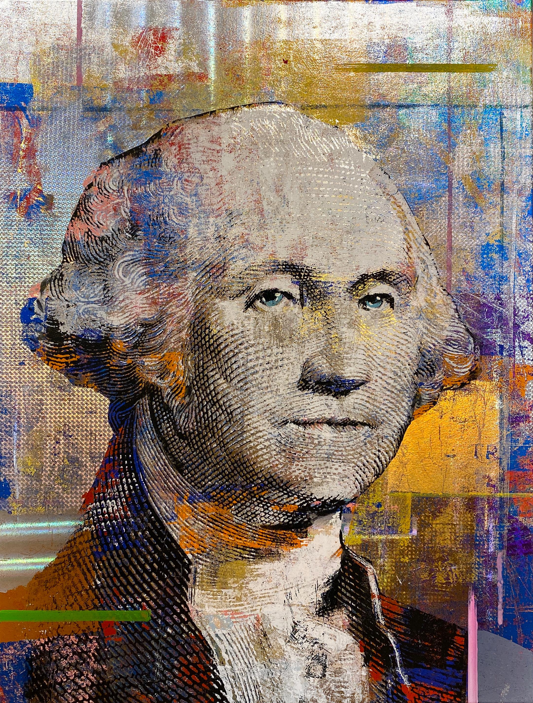 Houben R.T. Figurative Painting - 1 Dollar George Washington