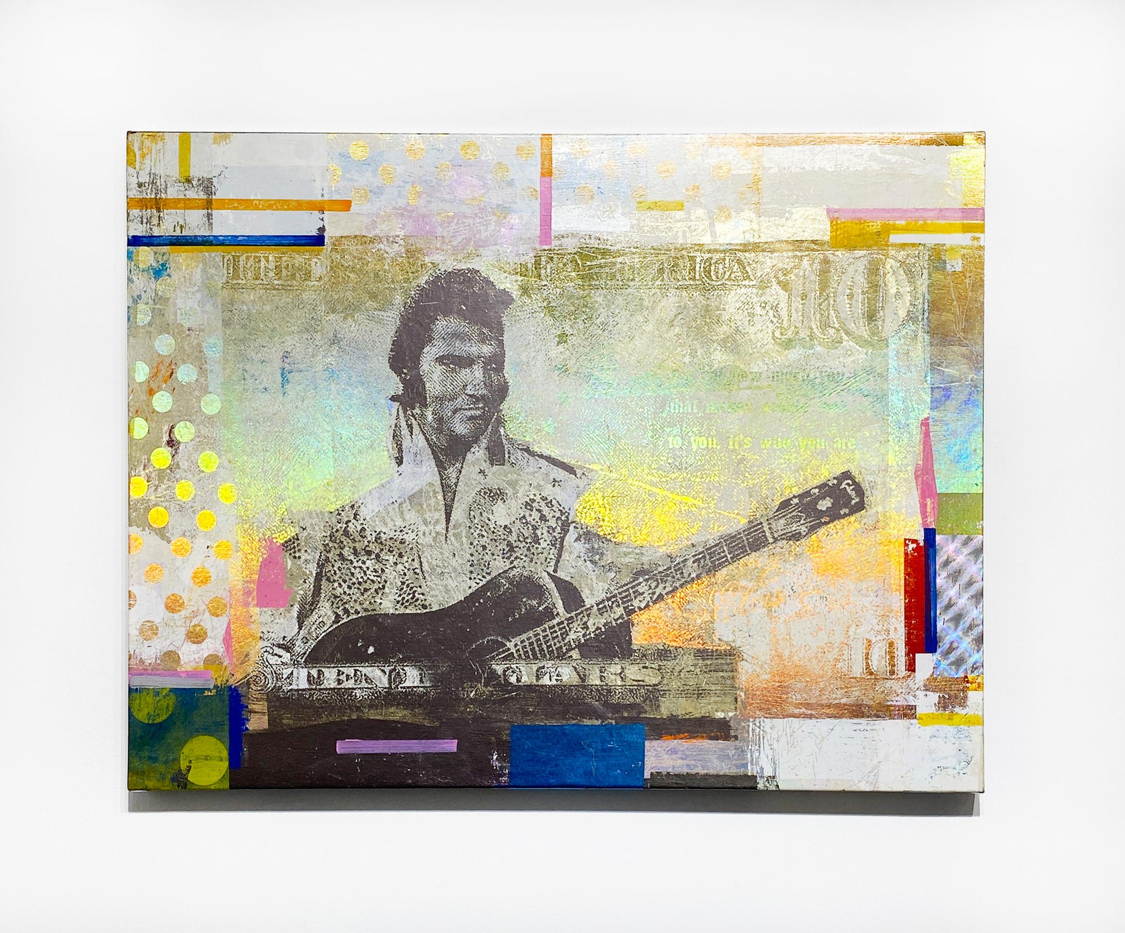 10 Dollars Elvis Presley - Painting by Houben R.T.