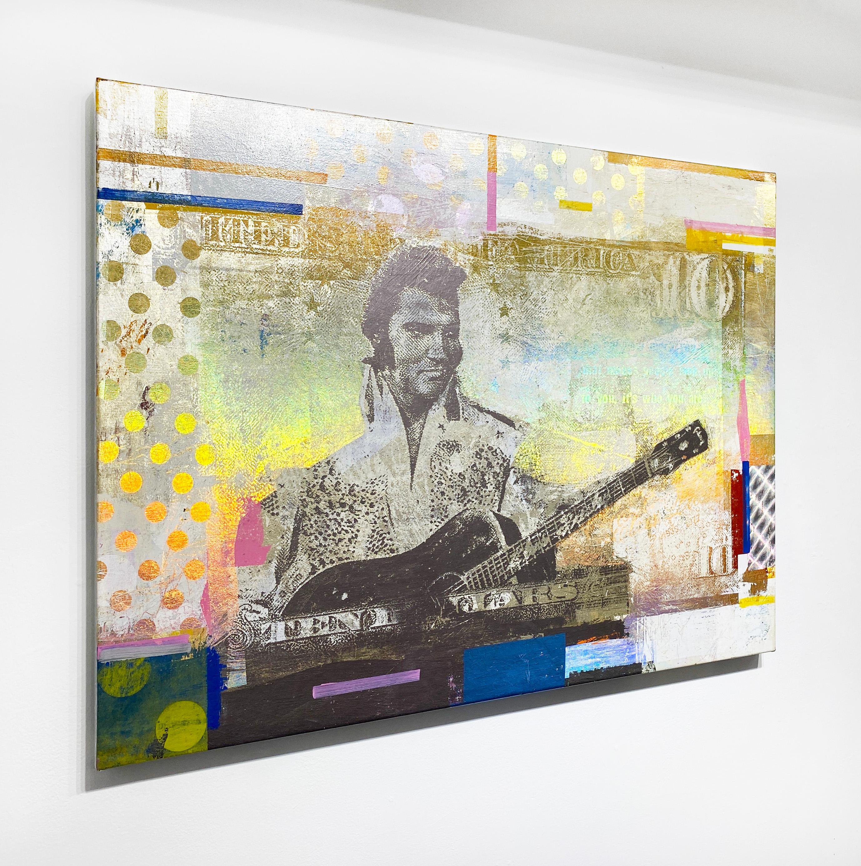 10 Dollars Elvis Presley - Contemporary Painting by Houben R.T.