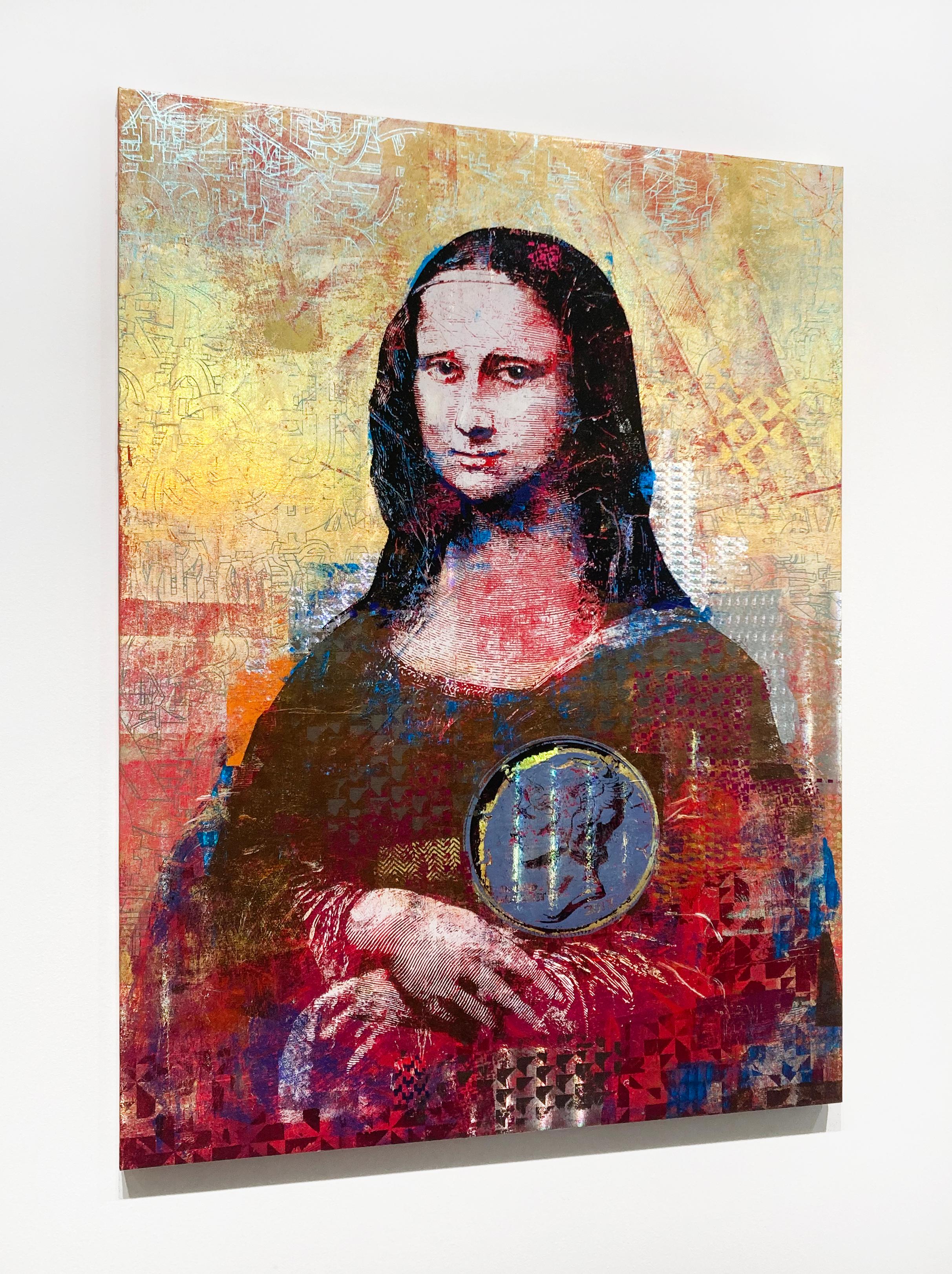 2 Colones Mona Lisa Costa Rica - Painting Contemporaneo di Houben R.T.